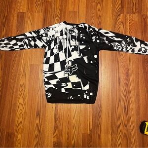 Fox Racing Motocross Long Sleeve White/Black